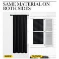 thumbnail image 5 of NICETOWN Blackout Curtains Thermal Insulated Rod Pocket Window Treatments Room Darkening Drapes for Bedroom, Black, 42"x63", 2 Panels, 5 of 8