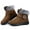 Brown, variant on Women Snow Slip on Waterproof Boots 6.5 Shoes, Female