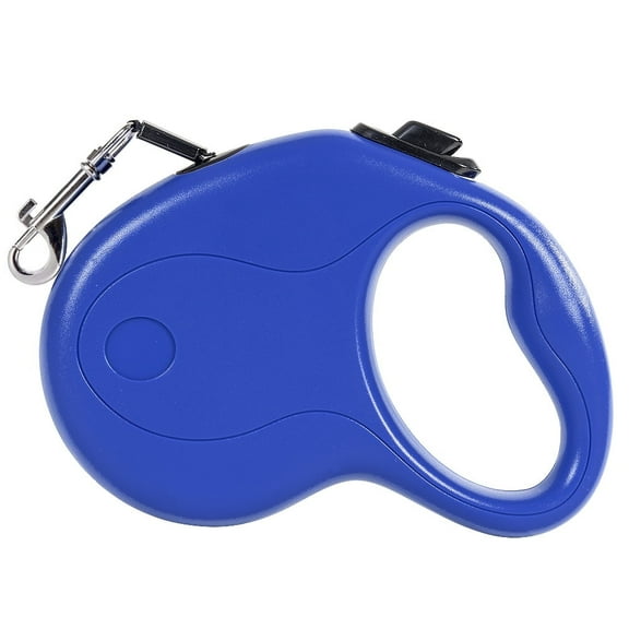 Retractable Dog Leash 16ft Heavy Duty Pet Walking Leash with Anti-Slip Handle Hand Brake Blue
