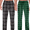 Black Plaid/Green Plaid, variant on Hanes Men's Cozy Microfleece Pajama Sleep Pants, 2-Pack, Sizes S-2XL