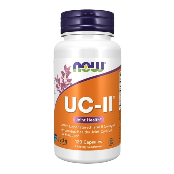 NOW Supplements, UC-II Type II Collagen with Undenatured Type II Collagen, 120 Veg Capsules
