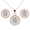 Rose Gold, variant on Cate & Chloe Ariel 18k White Gold Plated Halo Jewelry Set with Simulated Diamonds Gift for Women