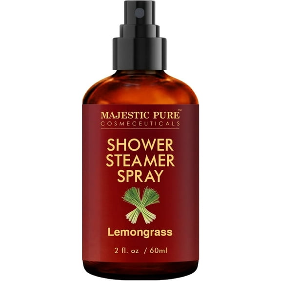 Majestic Pure Aromatherapy Shower Spray with Pure & Natural Lemongrass Essential Oil, 2 fl oz