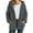 Dark Gray, variant on Admvng Winter Coats for Women Plush Fleece Long Sleeve Zip Hooded Jacket Casual Warm Outerwear, Size S-2XL