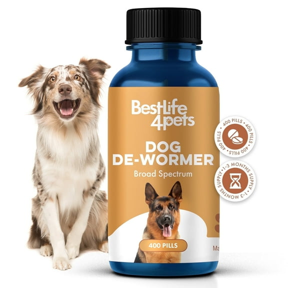 BestLife4Pets Worm Defense for Dogs – Natural Broad Spectrum Supplement to Help Remove Worm Infestations
