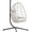 BEIGE-LIGHT GREY, variant on Egg Chair with Stand, Patio Wicker Bifanuo Hanging Chair, Hammock Swing Chair, 350LBS Capacity for Bedroom, Balcony, Garden