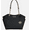 Black, variant on Women's Jet Set Large Signature Logo Top Zip Shoulder Bag (Admiral)