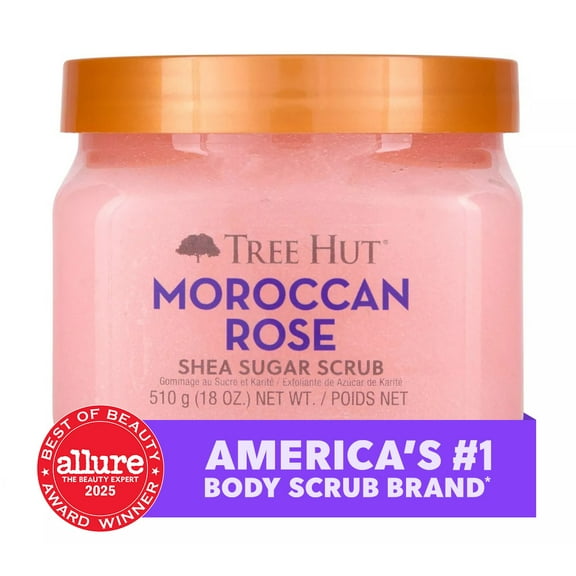 Tree Hut Shea Sugar Scrub Moroccan Rose, 18oz