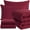Wine Red, variant on Ntbay 5 Piece Twin Bedding Comforter Set, Ultra Soft and Breathable Bed in a Bag, Includes Quilted Comforter, Fitted Sheet, Flat Top Sheet, 2 Envelope Pillowcases, Pink