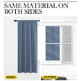 thumbnail image 4 of NICETOWN Blackout Curtains Solid Rod Pocket Room Darkening Noise Reducing Thermal Curtains Drapes, W34 x L72, Set of 2, Stone Blue, 4 of 7