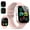Pink, variant on Smart Watch Fits for Android and iPhone, IP68 Waterproof Smartwatch for Women Men 100+ Sports Modes 1.91-inch Fitness Tracker, Smart Watch with Bluetooth Call(Answer/Make Calls), for Gift Black