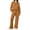 Caramel, variant on UVN Outfit Sets for Women 2 Piece Sets Winter Casual Tracksuit Long Sleeve Lounge Set Outfits with Pockets