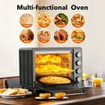 thumbnail image 2 of 34 QT Super-Large  Air Fryer, Oil-Less Air Fryer Toaster Oven Combo with Pizza, Warm, Broil, Toast, Bake, Air Fry, 5  Functions - Black, 2 of 11