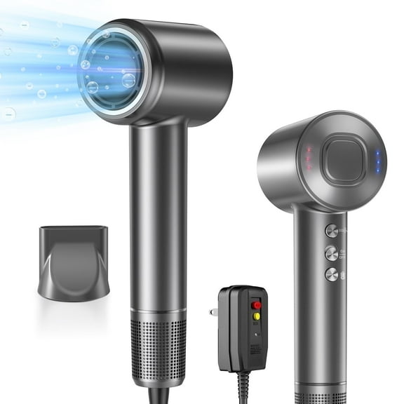 Hair dryer, High-Speed Blow Dryer With 6 Temps & 3 Speeds, 500 Million Negative Ions Hair dryer, 150,000 RPM Brushless Motor for Fast Drying