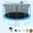 Blue with Basketball Hoop, variant on Outdoor Trampoline,Fashionsport Outfitters 10FT/12FT/14FT /16FT Round Trampoline with LED Lights, Recreational Backyard Trampolines Anti-Rust for Kids and Adults with Net and Ladder