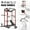 Power Cage - Red / Weight Bench - Black / Barbell - Red, variant on Mikolo Multi-Functional Squat Rack with LAT Pulldown System Exercise Power Cages, Metal Red