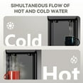 thumbnail image 4 of Simzlife Top Loading Hot and Cold Water Dispenser for 3 or 5 Gallon Bottles, Equipped with Child Safety Lock, Suitable for Home Kitchens, Offices and More, Black, 4 of 7