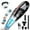 Black 6kpa, variant on 20KPA Handheld Vacuum Cleaner Cordless, 4 in 1 Car Vacuum Cleaner & Air Duster with LED Light, Keyboard Portable Mini Hand Held Vacuum Cleaner Rechargeable for Home, Car, Office, Pet Hair