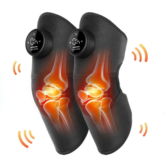 WFUN 2PCS Adjustable Knee Elbow Shoulder Belts with Heat for Sports Protection & Elderly Care