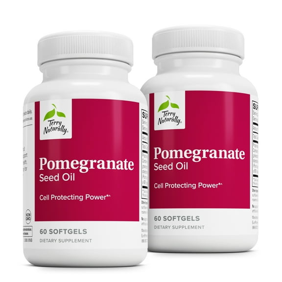 Terry Naturally Pomegranate Seed Oil - 60 Softgels, 2 Pack