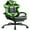 Green, variant on Gaming Chair, Seenda Video Game Chair with Footrest and Lumbar Support, Ergonomic Computer Chair Height Adjustable with Swivel Seat and Headrest, Red