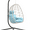 BEIGE-BLUE, variant on Egg Chair with Stand, Patio Wicker Bifanuo Hanging Chair, Hammock Swing Chair, 350LBS Capacity for Bedroom, Balcony, Garden