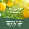 thumbnail image 5 of Clorox Disinfecting and Cleaning Wipes, Crisp Lemon and Fresh Scent, 75 Count Each, 3 Pack, 5 of 11