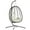 BR-BE, variant on Egg Chair with Stand, Patio Wicker Bifanuo Hanging Chair, Hammock Swing Chair, 350LBS Capacity for Bedroom, Balcony, Garden