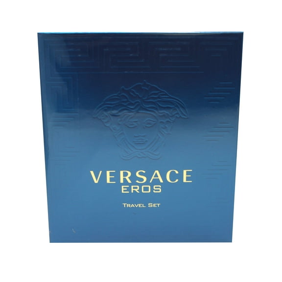 Versace Eros by Versace for Men - 2 Pc Gift Set 3.4oz EDT Spray, 3.4oz Shower Gel