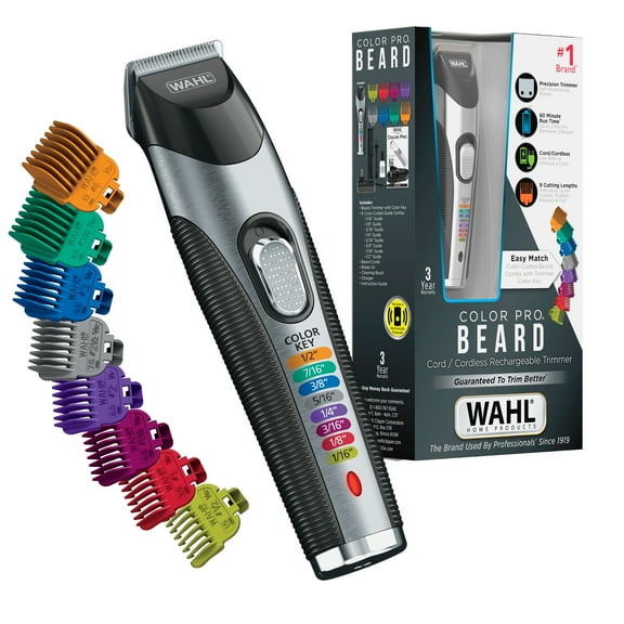 Wahl Color Pro Cord/Cordless Rechargeable Hair, Beard Trimmer for Men - 9891-100