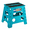 Dot Blue, variant on ACSTEP Folding Step Stool 13'' Tall Step Stool Plastic Step Stools with Non-Slip Surface - Black
