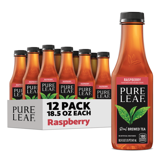Pure Leaf Raspberry Real Brewed Iced Tea Variety Pack, 18.5 oz, 12 Pack Bottles