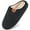 Black, variant on Mens Slippers Memory Foam Warm House Slippers for Men Non Slip Fuzzy Shoes