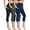 Capri:3 Pack, Black & Grey & Navy Blue, variant on Cadmus Womens 2 Pack High Waist Tummy Control Capri Yoga Leggings with Pockets, Black & Black, XL