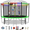 Green, variant on FIZITI 16FT Trampoline with Basketball Hoop, Enclosure Net, Light, Sprinkler, Socks, 2000LBS Outdoor Heavy Duty Round Trampoline for 6-8 Kids Adults