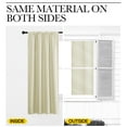 thumbnail image 4 of NICETOWN Wide Blackout Curtains Thermal Insulated Privacy Room Darkening Modern Drapes, W70 x L63, Set of 2, Beige, 4 of 7
