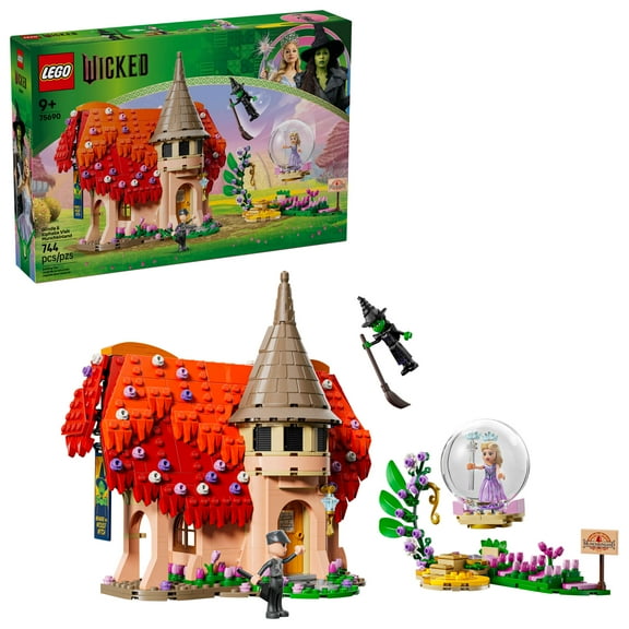 LEGO Wicked Glinda & Elphaba Visit Munchkinland Building Toy - Toy Figures & Playset for Kids, Girls & Boys, Ages 9  - Gift for Christmas Fun Pretend Play Set for Wicked Fans - 75690