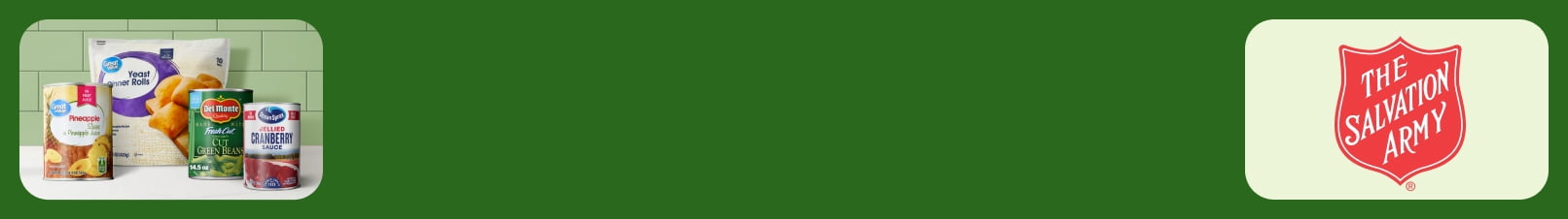 Holiday food skinny banner