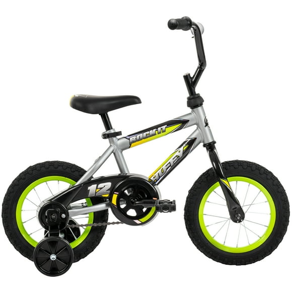 Huffy 12" Rock It Kids' Bike, Fits Riders 37" - 42", Gray, Child, Boys