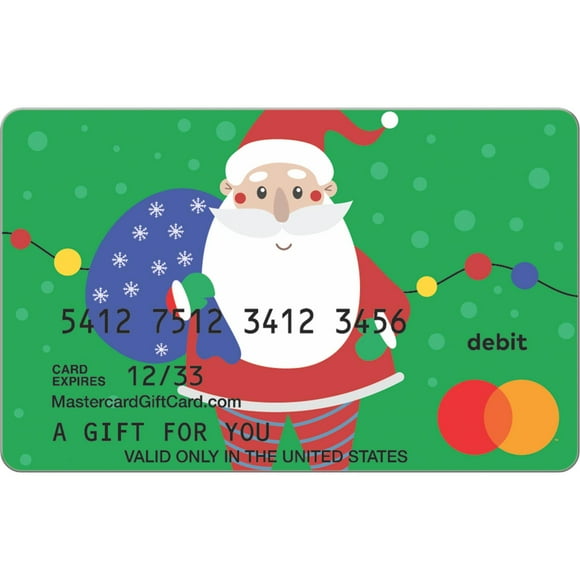 $20-$500 Mastercard Snazzy Santa eGift Card (plus $6.84 Purchase Fee)