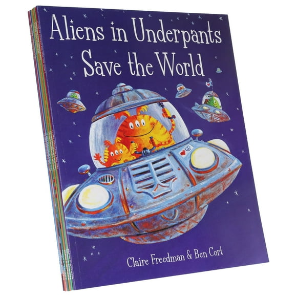 Aliens Love Underpants 6 Book Set By Claire Freedman & Ben Cort - Age 5-7 - Paperback