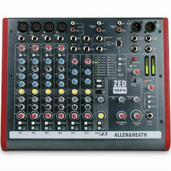 Allen & Heath ZED-10FX - 10 Channel Live/Recording Mixer with USB & FX