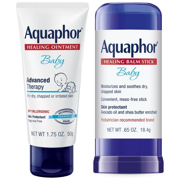 Aquaphor Baby On-the-Go Kit, 2-Piece Baby Skincare Travel Size Kit