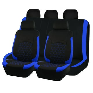 Autoking Cover Universal Car Seat Covers Polygon Embroidery Seat Cover Fit For Most Car Blue