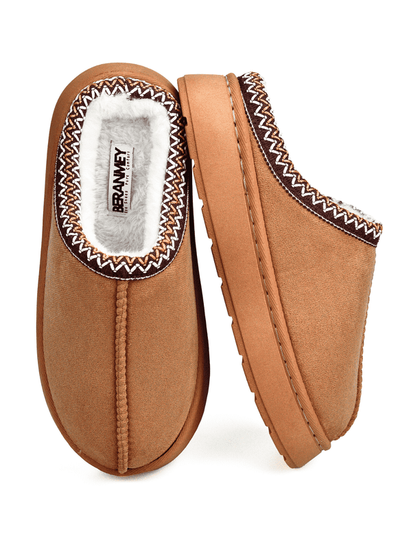 Cozy Platform Fuzzy Slippers for Women and Men Short Ankle Slippers with Anti-Slip Sole Lined with Warm Furry Perfect for Indoor & Outdoor Use