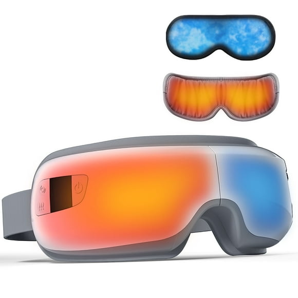 BURRKI Eye Massager with Heat and Cooling,Christmas Birthday Relaxing Gifts for Women Men,Heated Eye Mask