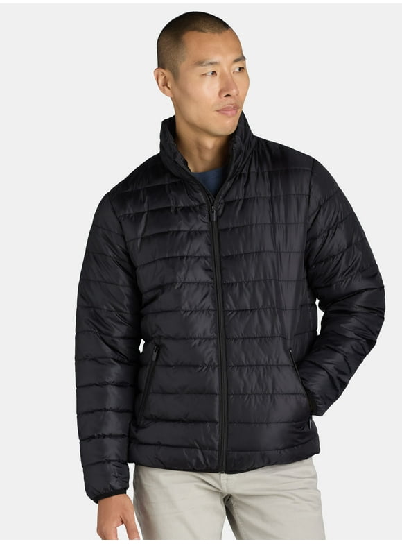 Men’s Midweight Quilted Puffer Jacket, Sizes M-XXL