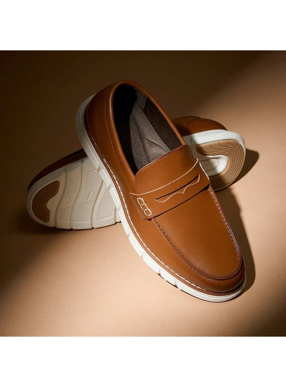 Men's Casual Dress Shoes Slip-on Lightweight Penny Loafers