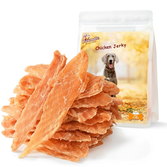 Pawmate Chicken Jerky Dog Treats, Pure & Tasty Jerky for Small Medium Large Dogs, 11oz
