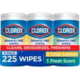 thumbnail image 1 of Clorox Disinfecting and Cleaning Wipes, Crisp Lemon and Fresh Scent, 75 Count Each, 3 Pack, 1 of 11